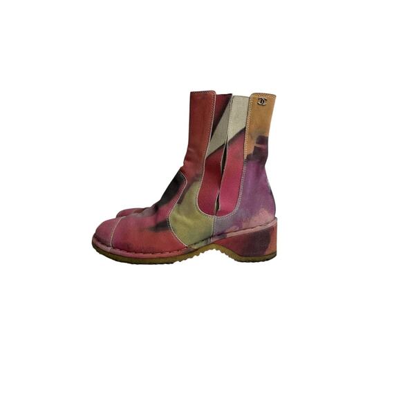 Chanel Tie-Dye Effect Boots Sz.38 - Picture 1 of 13